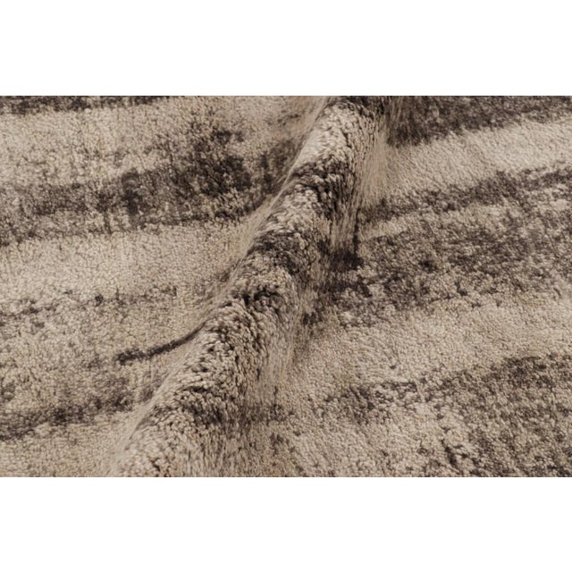 Textile Rug & Kilim’s Modern Rug With Beige-Brown Abstract Patterns For Sale - Image 7 of 8