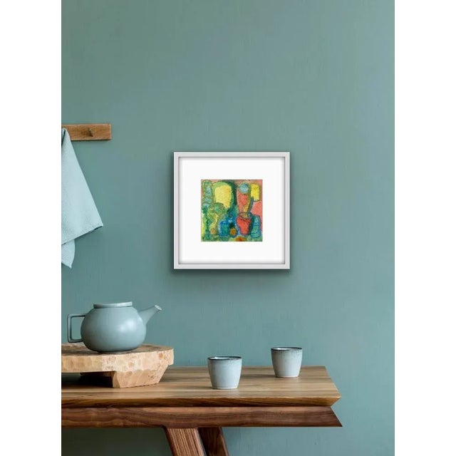 Contemporary Contemporary Still-Life Watercolor Pastel Painting on Paper by Stephanie Cate For Sale - Image 3 of 6