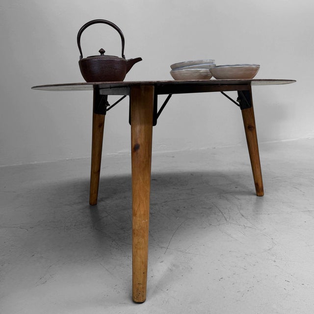 Brown Vintage Wooden Coffee Table, 2000s For Sale - Image 8 of 9