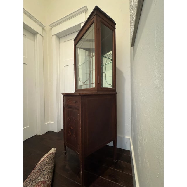 Contemporary Antique China Cabinet, Display Cabinet Hutch, Bookshelf For Sale - Image 3 of 11