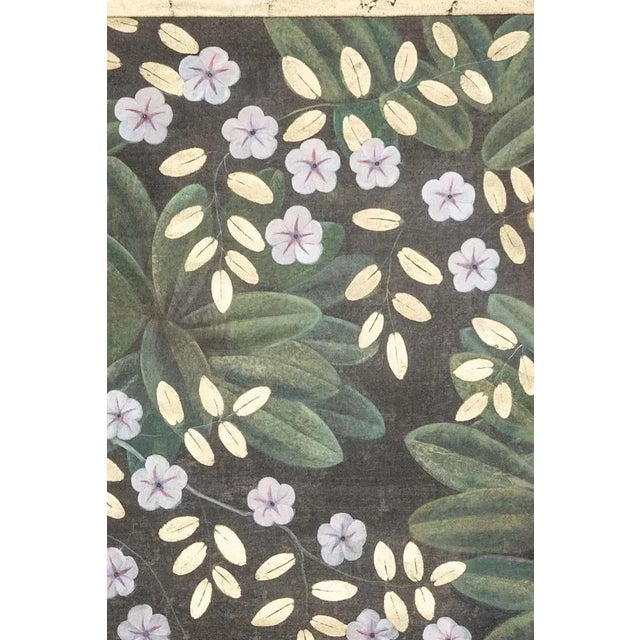 Contemporary French Artist, Flowers and Birds, Painted Canvas For Sale - Image 3 of 5