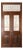 Antique French Painted Double Entry Doors With Transom Wood and Wrought Iron For Sale