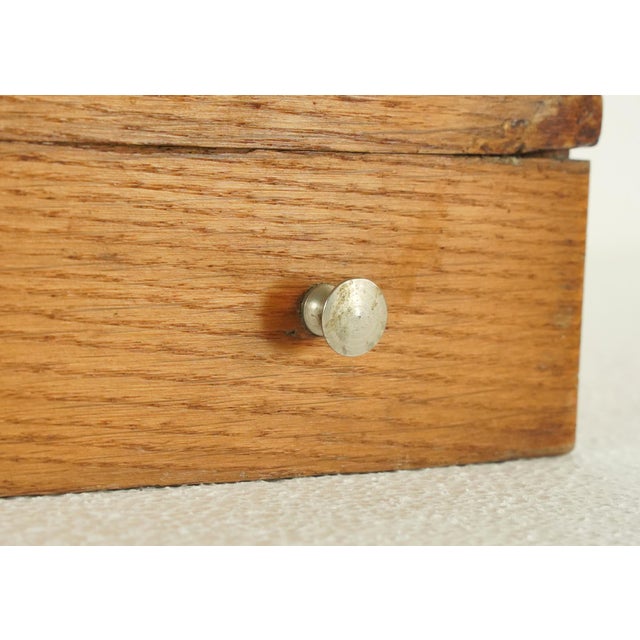 Brown Vintage European Wood Menagère Silverware Storage Chest For Sale - Image 8 of 10