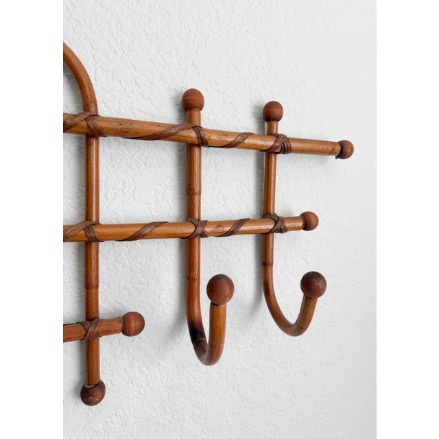 Italian Bamboo & Cane Wall Hooks For Sale In Sacramento - Image 6 of 11