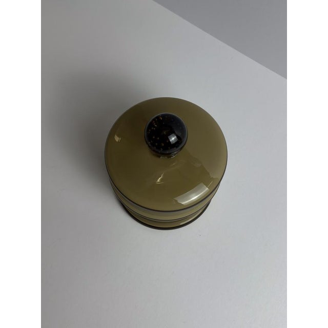 1960s Cased Brown Empoli Glass Apothecary Jar by Carlo Moretti, Italy, 1960s For Sale - Image 5 of 10