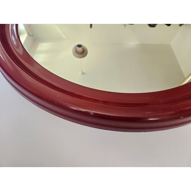 Mid-Century Round Wall Mirror from Syla, France, 1970s For Sale - Image 6 of 12