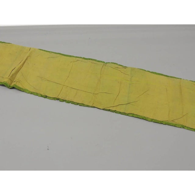 Antique Tapestry and Embroidery Sampler Textile Bell pull style Dated 1845 Size: 9”W x 48”L