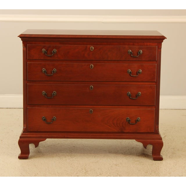 Age: Approx: 30 Years Old Details: Bench Made Hand Crafted Bracket Feet Dovetailed Drawer Construction High Quality...