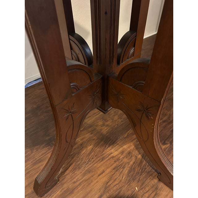 1960s Victorian Eastlake Style Table For Sale - Image 4 of 4