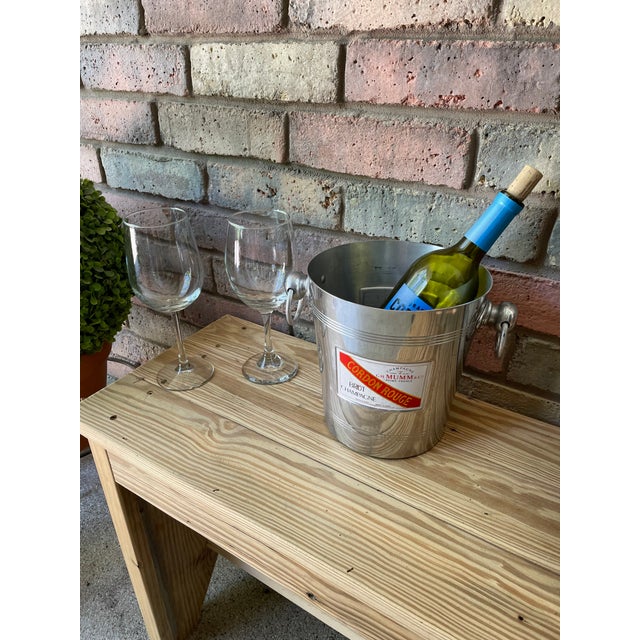 Vintage 1950s French GHMumm Cordon Rouge Champagne Ice Bucket For Sale - Image 15 of 16