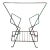 Mid Century Wire Magazine Rack by Richard Galef For Sale