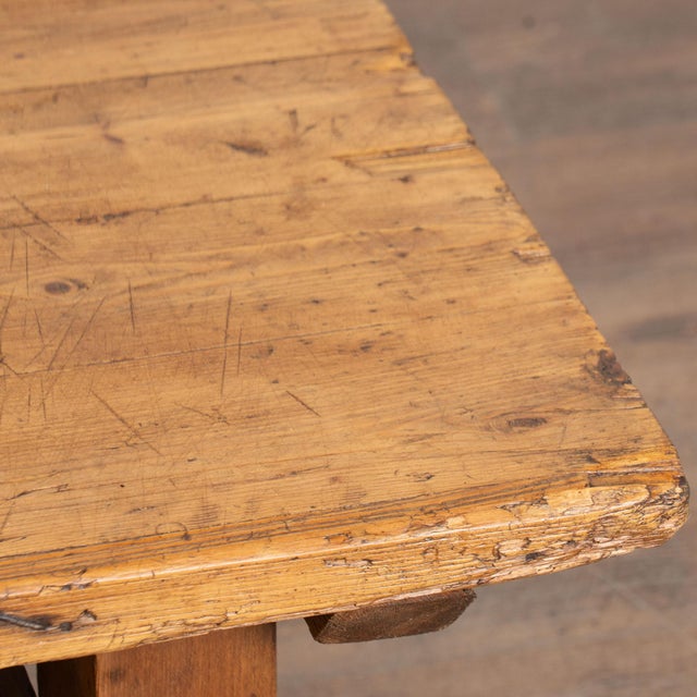 Wood Early 20th Century Rustic Coffee Table From Hungary For Sale - Image 7 of 14