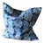 Tyler Hall Linen Blue & White Pillow For Sale