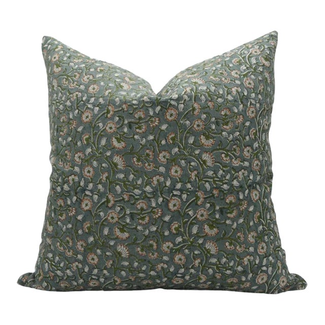 Fabdivine Throw Pillow Cushion Cover 16x16 Inch Handcrafted Block Print Design- Himachal For Sale