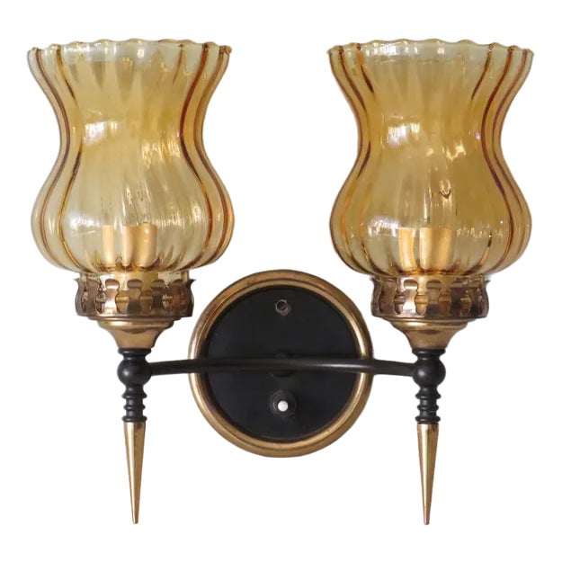 Mid-Century Italian Wall Lamp, 1950s For Sale