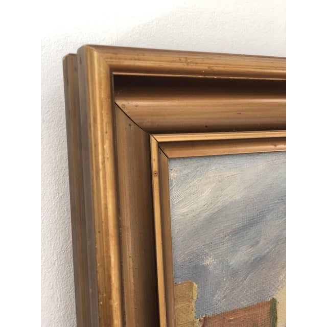Landscape Composition, 1950, Oil Painting on Canvas, Framed For Sale - Image 7 of 12