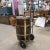 Wood Vintage Santiq Oak Barrel Cooler on Cart For Sale - Image 7 of 10