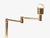 Swedish Modern, Articulating Table Lamp, Solid Brass, Sweden, 1980s For Sale - Image 9 of 15
