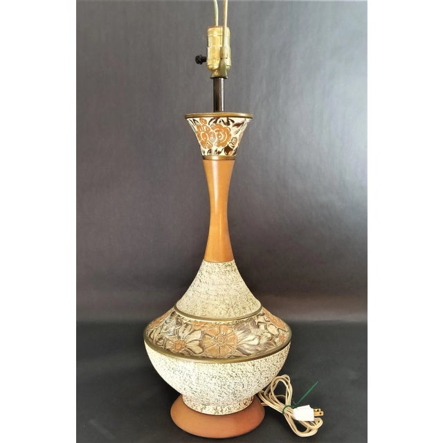 Offering One Of Our Recent Palm Beach Estate Fine Lighting Acquisitions Of A MCM 1960's " I Dream Of Genie " Table Lamp...