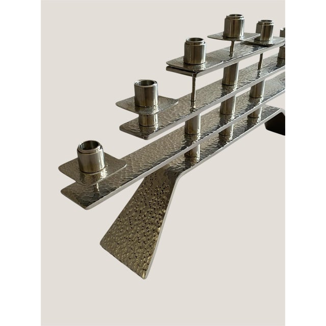 Mid-Century Modern Stainless Steel Candlestick, 1960s For Sale - Image 4 of 8