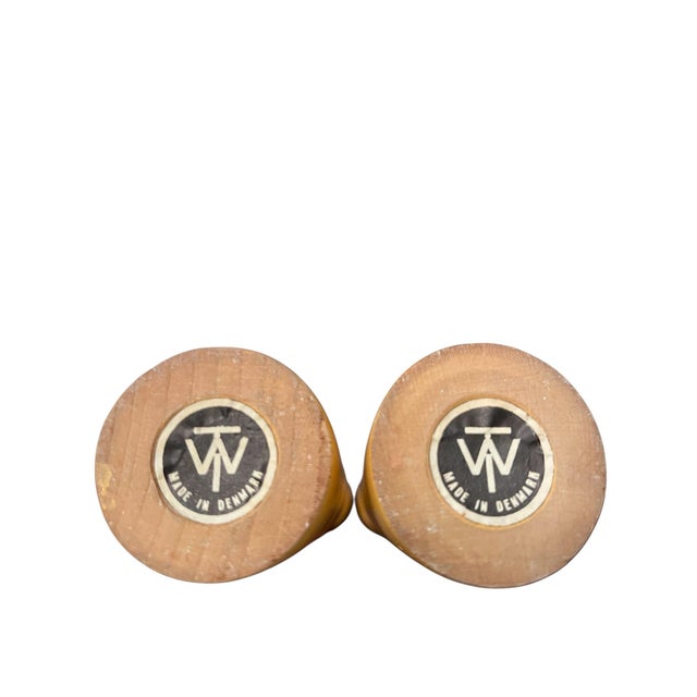 Mid-Century Modern 1960s Danish Candle Holders - Sculpted Originals- a Pair For Sale - Image 3 of 5