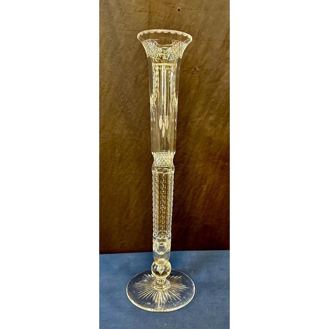 Late 19th Century Crystal Vase, signed HAWKES For Sale - Image 4 of 9
