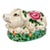 Vintage 1950s Italian Majolica Pig With Seven Piglets Hand-Painted Ceramic Sculpture For Sale