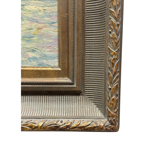 20th C. Signed River Landscape Oil on Canvas For Sale - Image 4 of 5