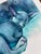 Nestled in Blue by Chris Hong | Watercolour on paper of a sleeping blue cat For Sale