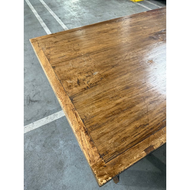 Wood Late 19th Century Large Spanish Colonial Dining Table For Sale - Image 7 of 7