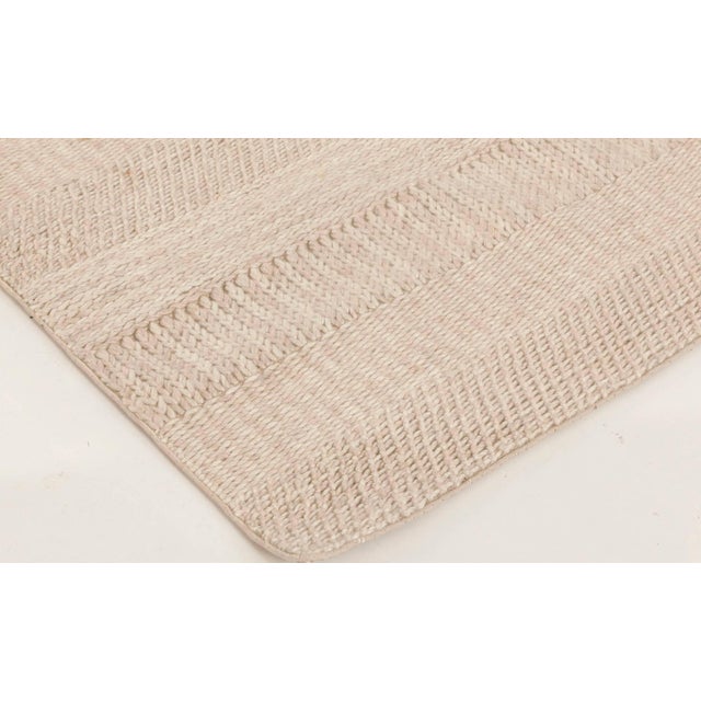 Modern Beige and Gray Flat-Weave Wool Rug by Doris Leslie Blau For Sale In New York - Image 6 of 6