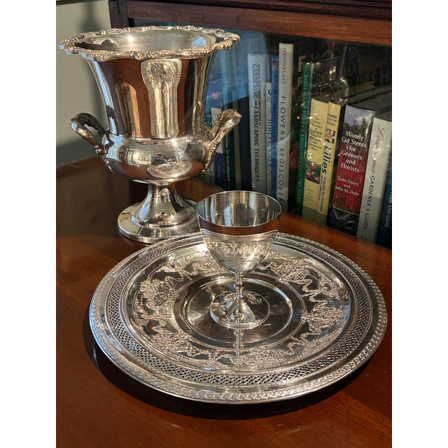 Vintage, reticulated and embossed with florals and swags… what’s not to love about this silver plate tray from...