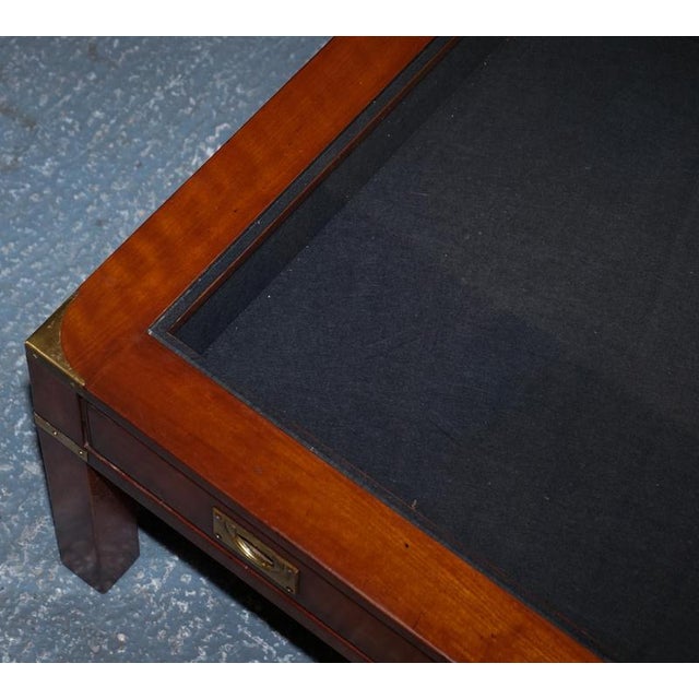 Very Large Coffee Table with Inlaid Glass Panels from Kennedy Harrods For Sale - Image 14 of 18