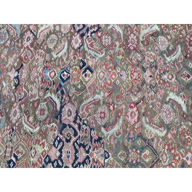 Antique Senneh Kilim, 1890s For Sale - Image 3 of 16