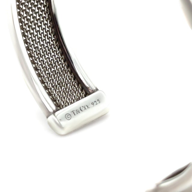 Metal Tiffany & Co. Sterling Silver Somerset Cuff Bracelet 21.66g For Sale - Image 7 of 7