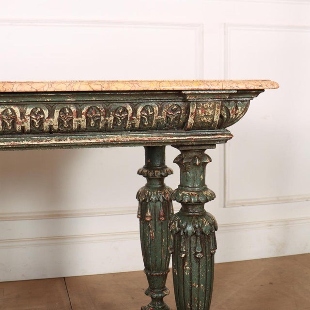 French Marble Top Pastry Table For Sale - Image 5 of 11
