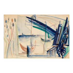 1951 Robert Colborne Mid Century Modern Painting