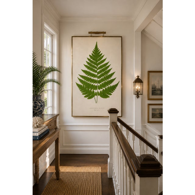 Not Yet Made - Made To Order Vintage Fern Botanical Art Print Reproduction, 24" X 36" For Sale - Image 5 of 10