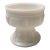 Vintage Milk Glass Pedestal Base With Square Panels For Sale