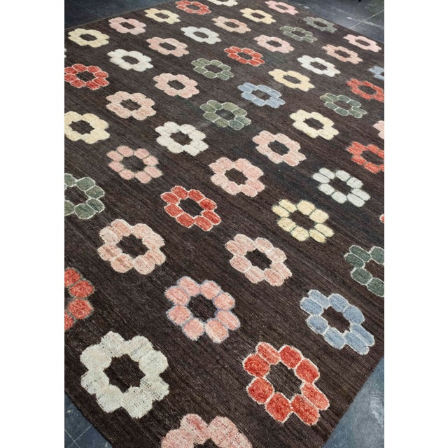 Turkish Kilim Oriental Handmade Flatweave 8'11" x 10'9" #18664 For Sale - Image 4 of 8