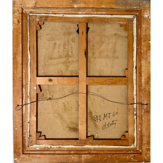 Henri d'Anty, French Modernist Large Paris Street Oil Painting Expressionist Henry D'anty, c.1960's For Sale - Image 10 of 13