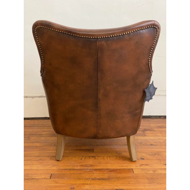 Timothy Oulton “Coffee Leather” Side Chair For Sale - Image 10 of 13