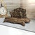 This heavy antique desktop stationery organizer and pen rest, dating from the first half of the 20th century, is an...