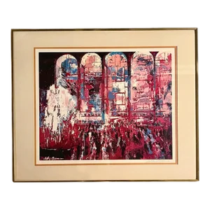 1980s Leroy Neiman "Metropolitan Opera Premiere" Serigraph, Signed in Pencil and Paint, Certificate of Authenticity. Professionally Matted and Framed