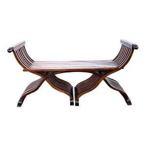 Late 19th Century A Shapely Italian Renaissance Style Walnut Savonarola Bench