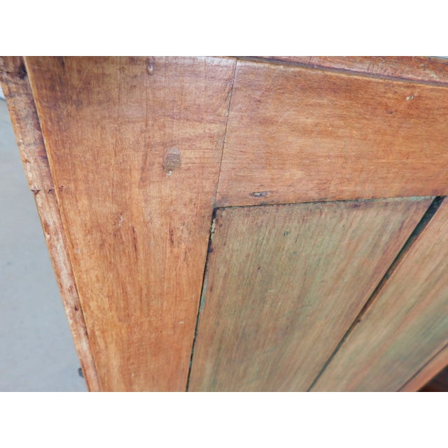 Wood Antique Primitive 2pc Step Back Cupboard 56"w For Sale - Image 7 of 13