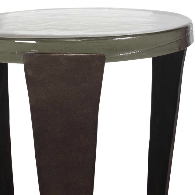 Kenneth Ludwig Chicago Renaud Dark Bronze Drink Table For Sale - Image 4 of 4