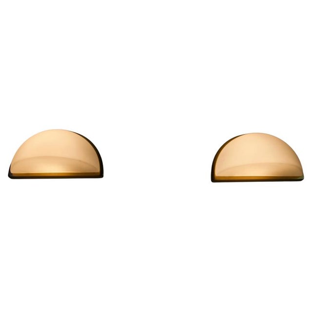 Brass and Opal Glass Wall Lamps from Peill & Putzler, 1970s, Set of 2 For Sale - Image 9 of 9