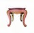 Palm Beach Regency Side Table – Pink & Gold Hollywood Regency Accent Table – Hand Painted Tropical Palm Design – Vintage Glam For Sale - Image 9 of 10