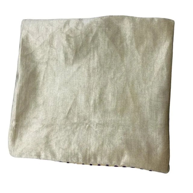 Mexican Hand Embroidered Indigenous Craft Pillow Cover From Guerrero, Mexico For Sale - Image 3 of 4